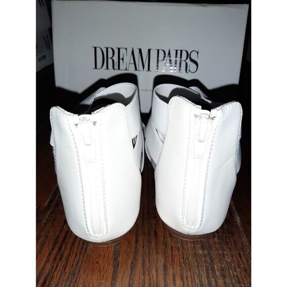 New Size 6.5 White Dream Pairs Elastica-8 Elastic Ankle Strap Sandals Su… - Picture 6 of 6